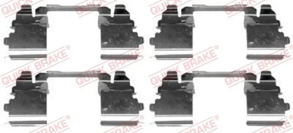 Priedų komplektas, diskinių stabdžių trinkelės QUICK BRAKE 109-1768