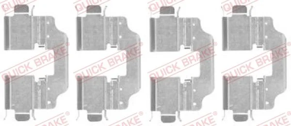 Priedų komplektas, diskinių stabdžių trinkelės QUICK BRAKE 109-1773