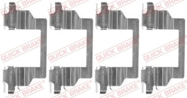 Priedų komplektas, diskinių stabdžių trinkelės QUICK BRAKE 109-1778