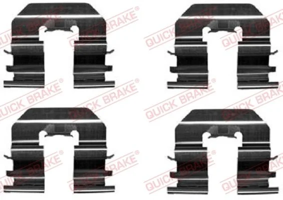 Priedų komplektas, diskinių stabdžių trinkelės QUICK BRAKE 109-1780