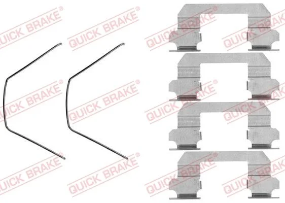 Priedų komplektas, diskinių stabdžių trinkelės QUICK BRAKE 109-1789