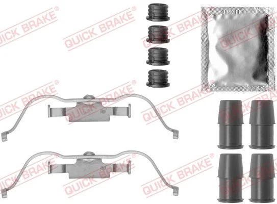 Priedų komplektas, diskinių stabdžių trinkelės QUICK BRAKE 109-1790