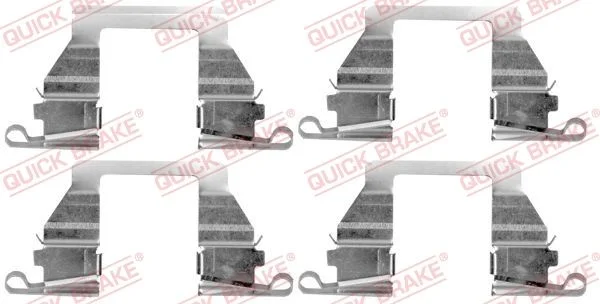 Priedų komplektas, diskinių stabdžių trinkelės QUICK BRAKE 109-1800