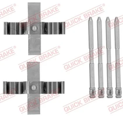 Priedų komplektas, diskinių stabdžių trinkelės QUICK BRAKE 109-1801