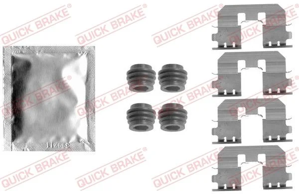 Priedų komplektas, diskinių stabdžių trinkelės QUICK BRAKE 109-1810