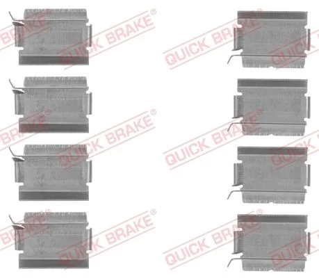 Priedų komplektas, diskinių stabdžių trinkelės QUICK BRAKE 109-1820