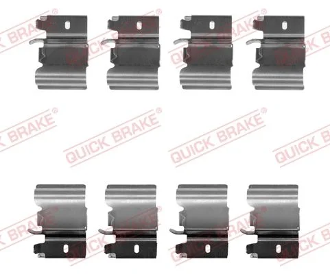 Priedų komplektas, diskinių stabdžių trinkelės quick brake 109-1823