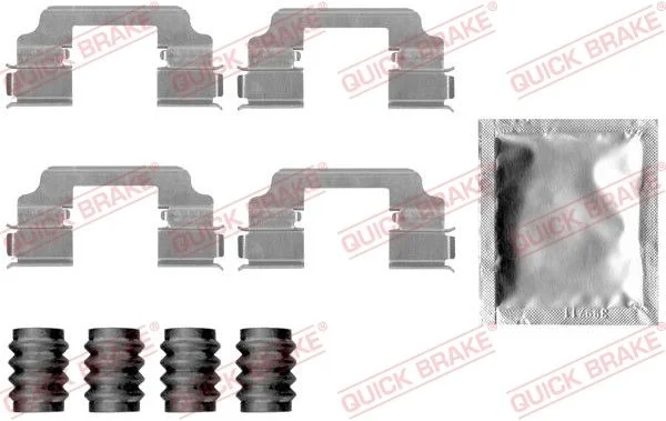 Priedų komplektas, diskinių stabdžių trinkelės QUICK BRAKE 109-1826