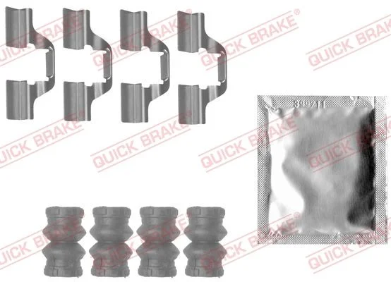 Priedų komplektas, diskinių stabdžių trinkelės QUICK BRAKE 109-1827