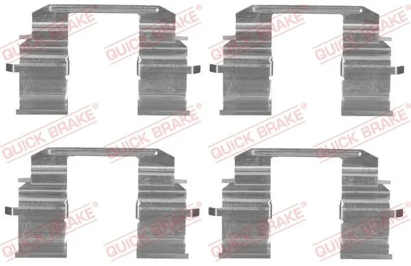 Priedų komplektas, diskinių stabdžių trinkelės QUICK BRAKE 109-1833