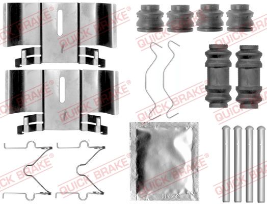 Priedų komplektas, diskinių stabdžių trinkelės QUICK BRAKE 109-1836