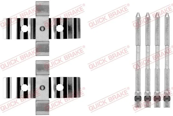 Priedų komplektas, diskinių stabdžių trinkelės QUICK BRAKE 109-1848