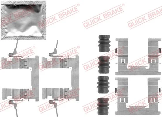 Priedų komplektas, diskinių stabdžių trinkelės QUICK BRAKE 109-1853