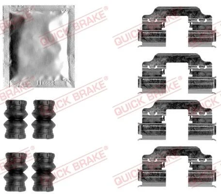 Priedų komplektas, diskinių stabdžių trinkelės QUICK BRAKE 109-1858
