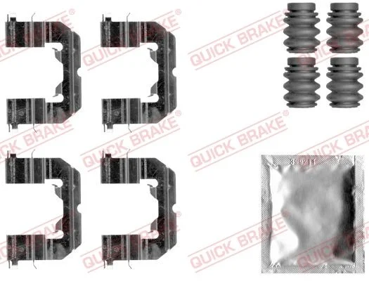 Priedų komplektas, diskinių stabdžių trinkelės QUICK BRAKE 109-1859