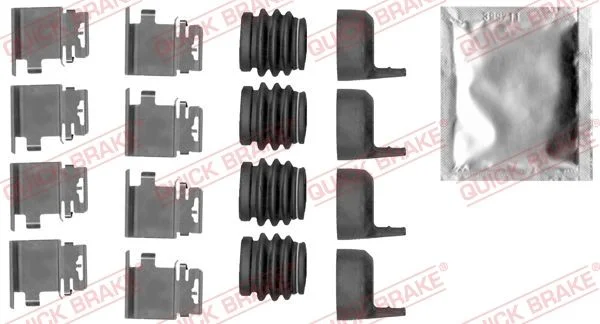 Priedų komplektas, diskinių stabdžių trinkelės QUICK BRAKE 109-1890