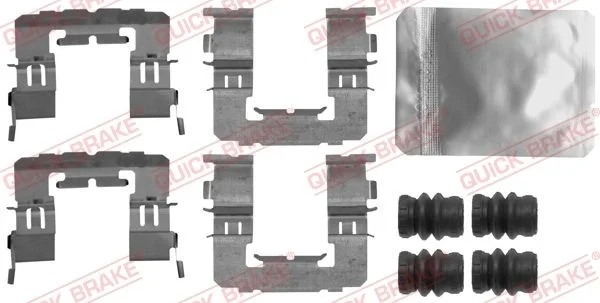 Priedų komplektas, diskinių stabdžių trinkelės QUICK BRAKE 109-1891