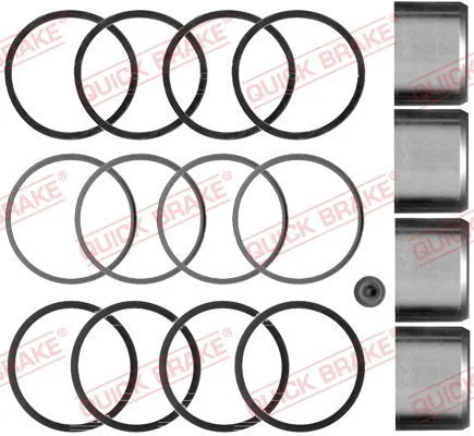 Remonto komplektas, stabdžių apkaba QUICK BRAKE 114-5045