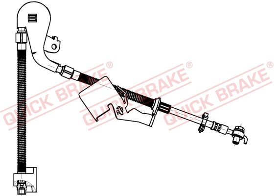 Stabdžių žarnelė QUICK BRAKE 50.704X