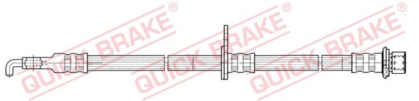 Stabdžių žarnelė QUICK BRAKE 50.828