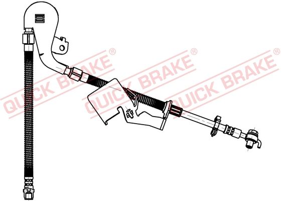 Stabdžių žarnelė QUICK BRAKE 58.804X