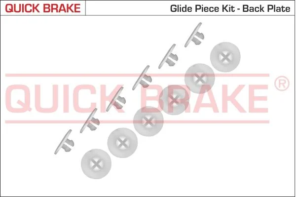 Priedų komplektas, stabdžių trinkelės QUICK BRAKE 6858K