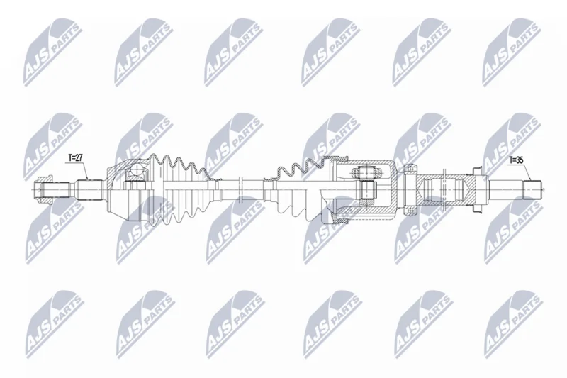 Приводний вал NTY NPW-FR-178