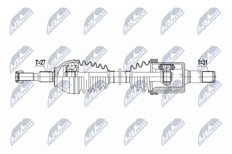 Приводний вал NTY NPW-FR-179