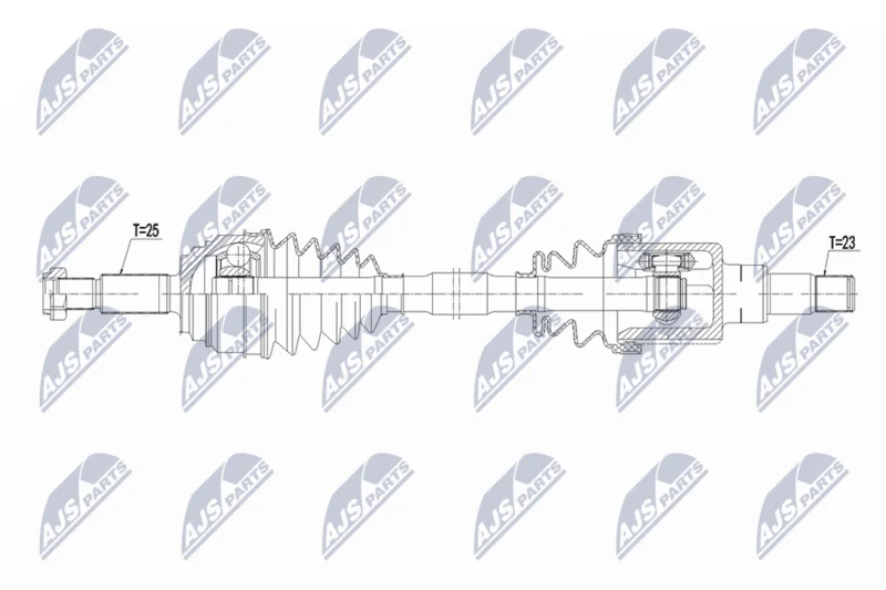 Приводний вал NTY NPW-FR-189