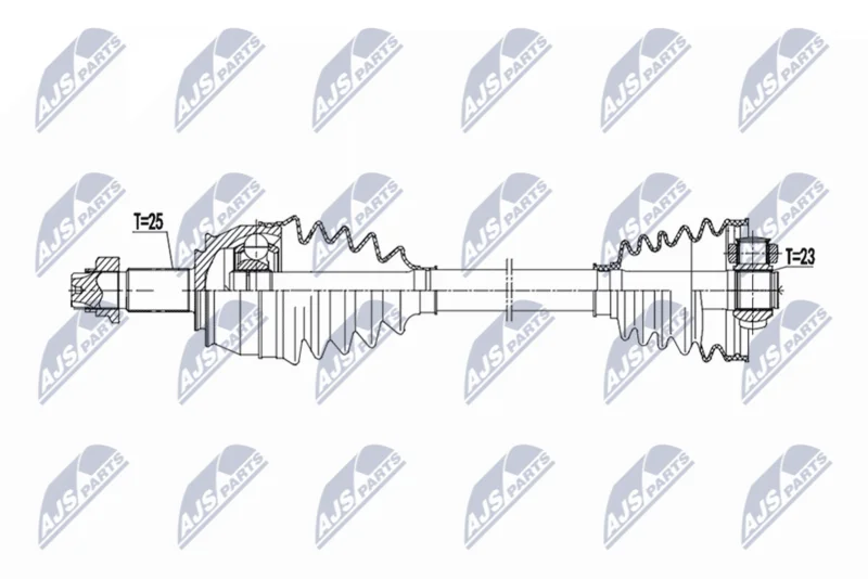 Приводний вал NTY NPW-FT-090
