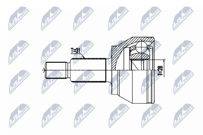 Joint Kit, drive shaft NTY NPZ-LR-020