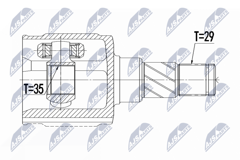 Joint Kit, drive shaft NTY NPW-CH-079