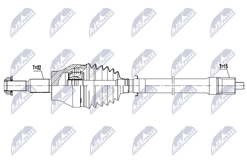 Приводний вал NTY NPW-CH-155