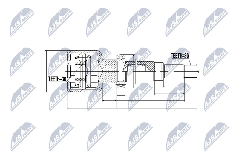 Joint Kit, drive shaft NTY NPW-FR-043