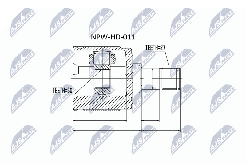 Joint Kit, drive shaft NTY NPW-HD-011