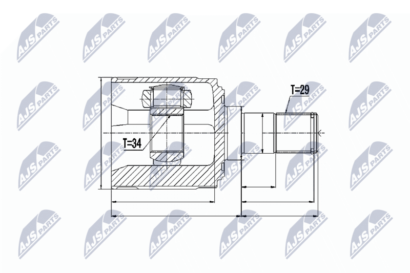 Joint Kit, drive shaft NTY NPW-HD-018