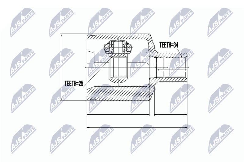 Joint Kit, drive shaft NTY NPW-ME-033