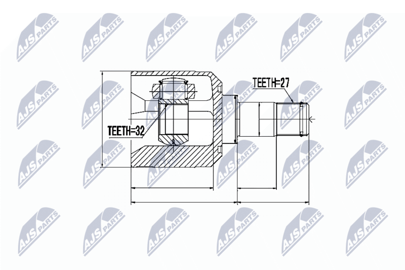 Jungčių komplektas, kardaninis velenas NTY NPW-MS-036
