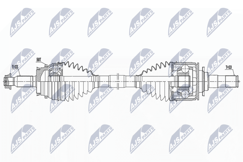 Приводний вал NTY NPW-MS-077