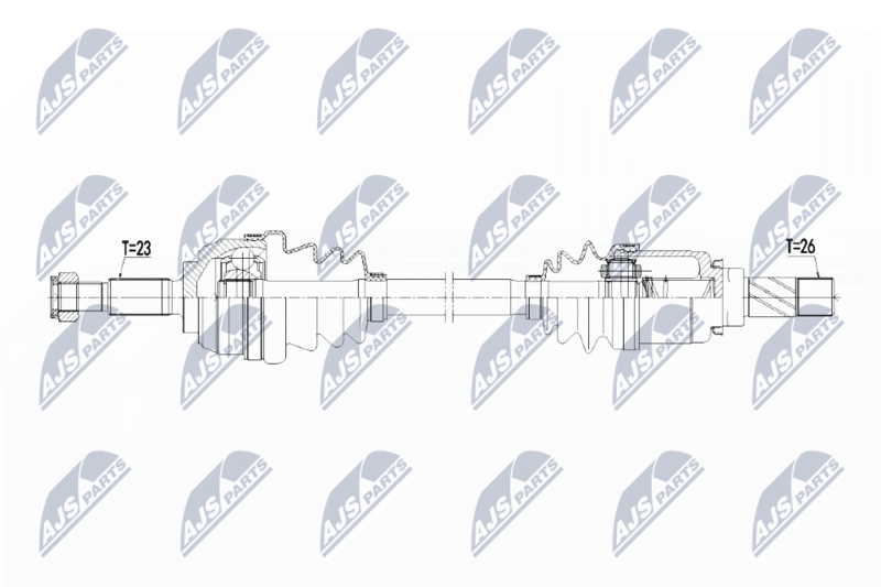 Приводний вал NTY NPW-RE-138