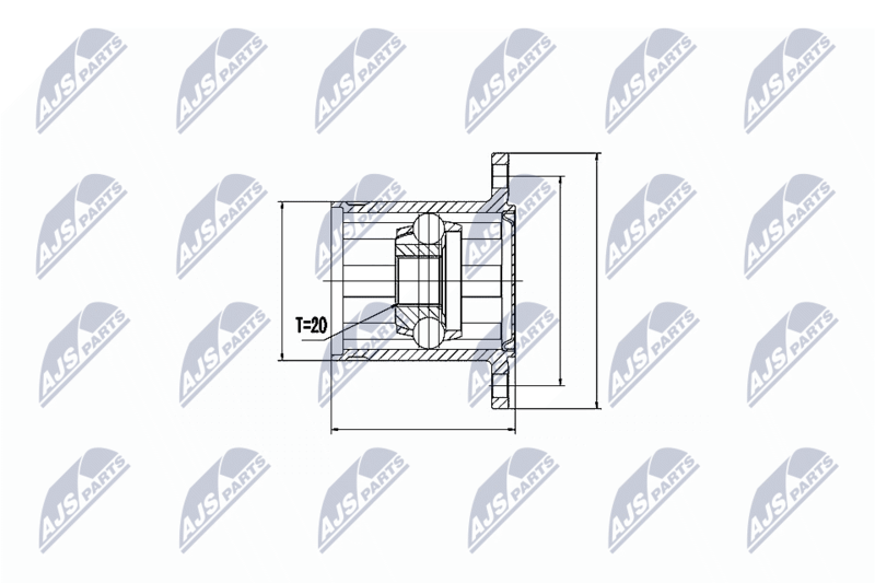 Joint Kit, drive shaft NTY NPW-TY-062