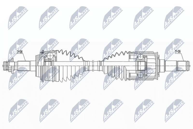 Приводний вал NTY NPW-TY-181