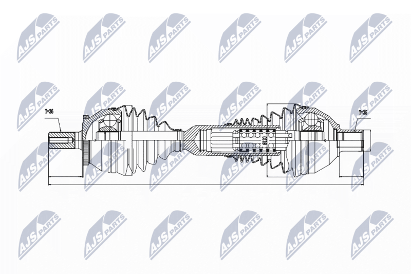 Arbre de transmission NTY NPW-VV-047
