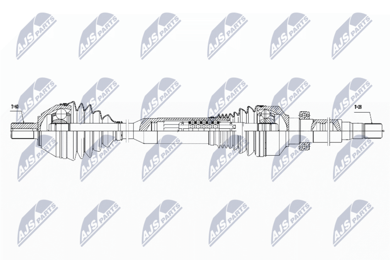 Arbre de transmission NTY NPW-VV-051