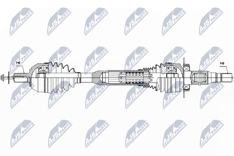 Приводний вал NTY NPW-VV-057