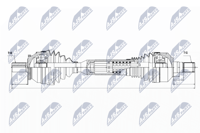 Drive Shaft NTY NPW-VV-061