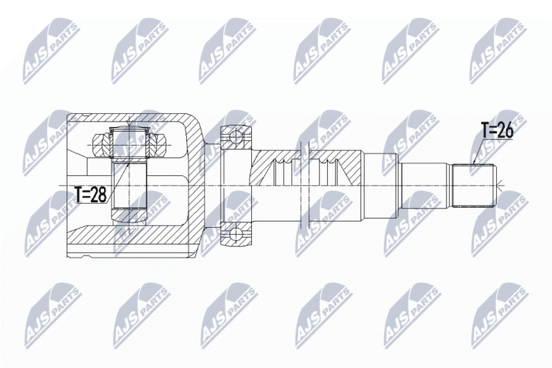 Joint Kit, drive shaft NTY NPW-VV-108