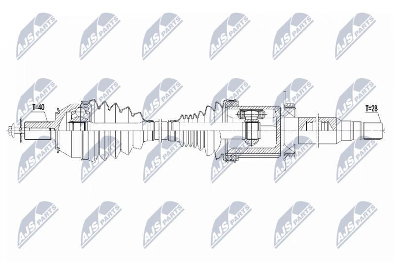 Приводний вал NTY NPW-VV-137