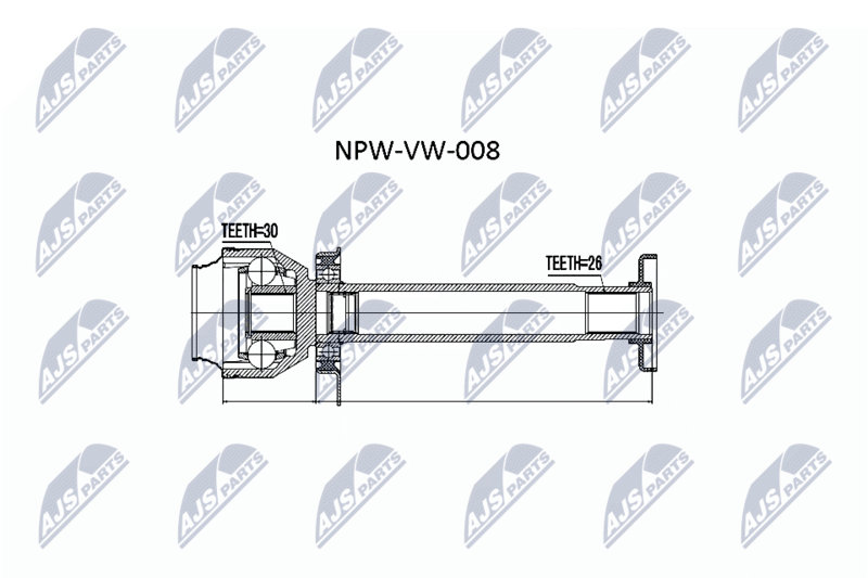 Joint Kit, drive shaft NTY NPW-VW-008