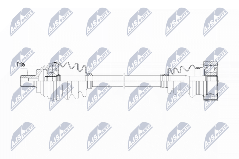 Drive Shaft NTY NPW-VW-067